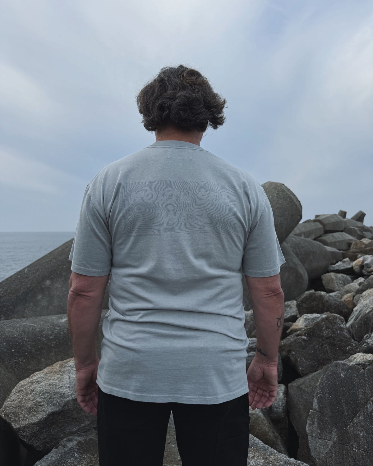 North Sea Swell Heavy T-shirt – heavyweight seafarer t-shirt, view 12 – Worldwide Nation