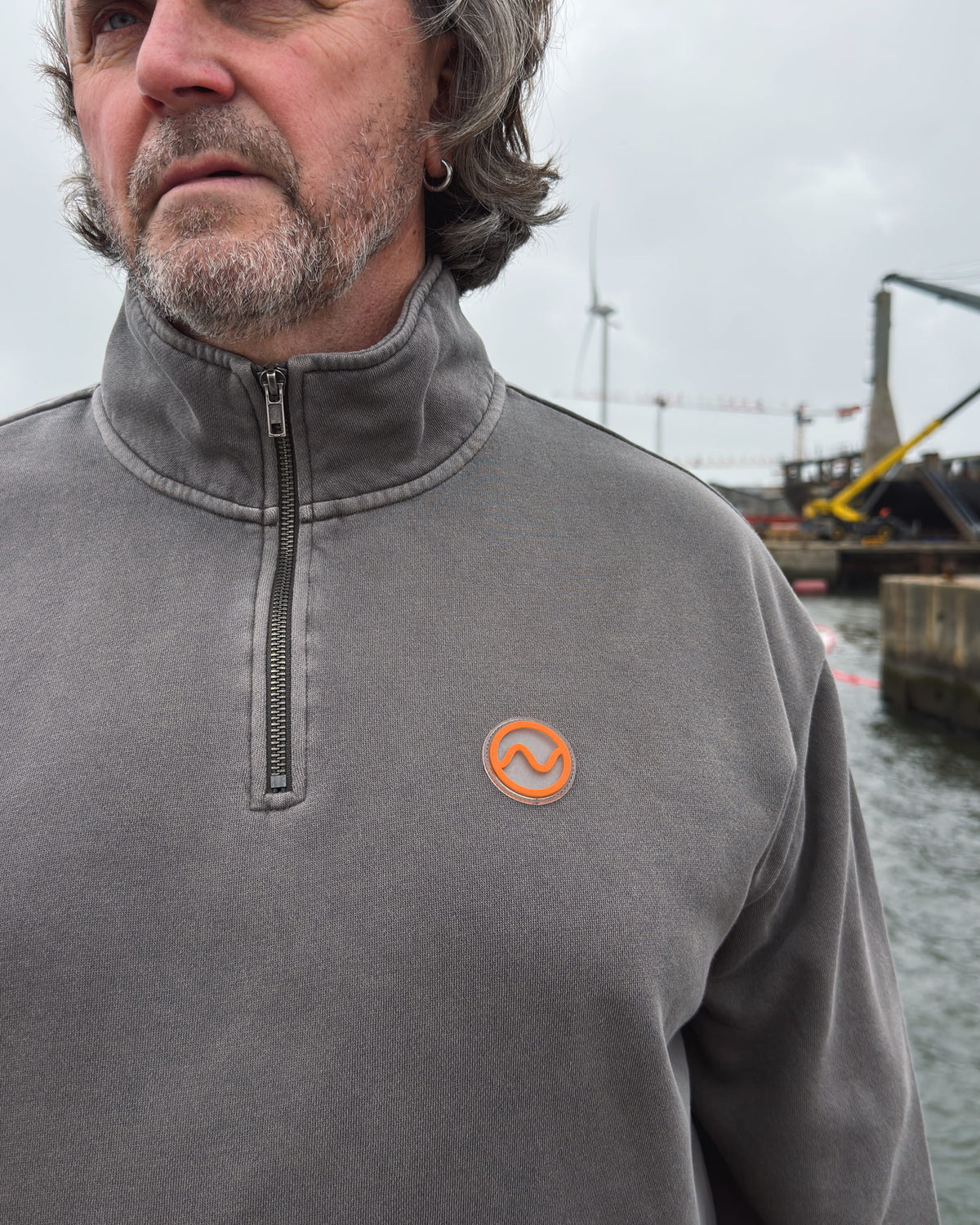 Half Zip Male – offshore crew half-zip sweatshirt, view 11 – Worldwide Nation