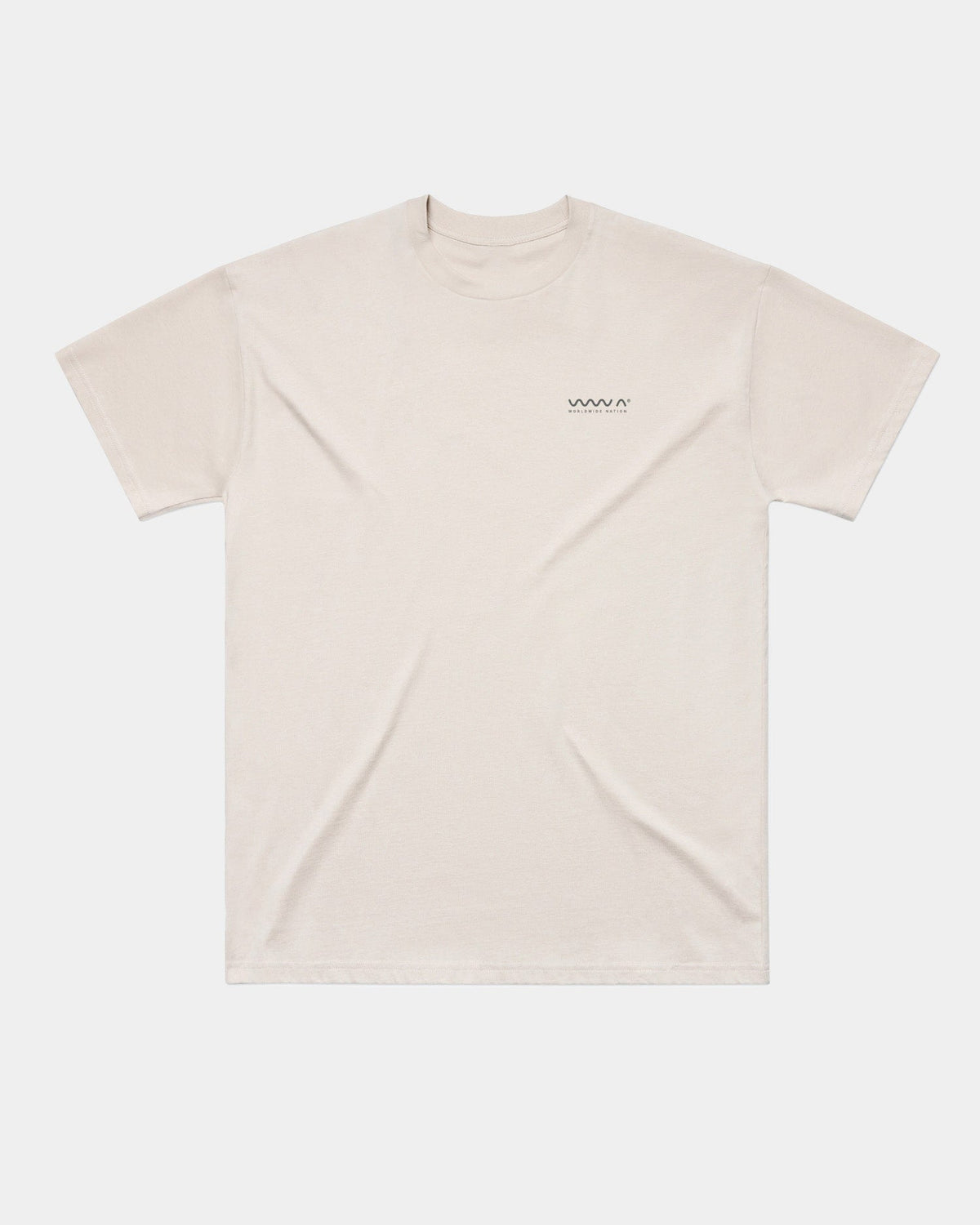 Original Oversized Heavy T-shirt – Bone – heavyweight seafarer t-shirt, view 2 – Worldwide Nation