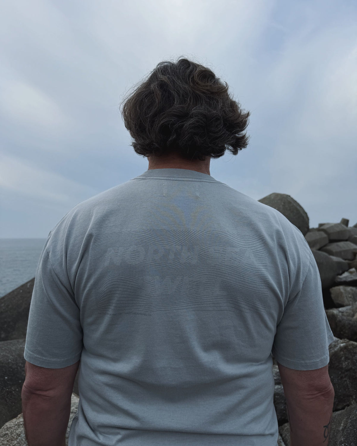North Sea Swell Heavy T-shirt – heavyweight seafarer t-shirt, view 10 – Worldwide Nation