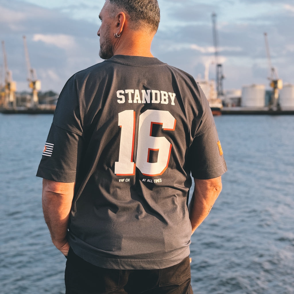 Channel 16 Maritime Oversized T-Shirt | Worldwide Nation