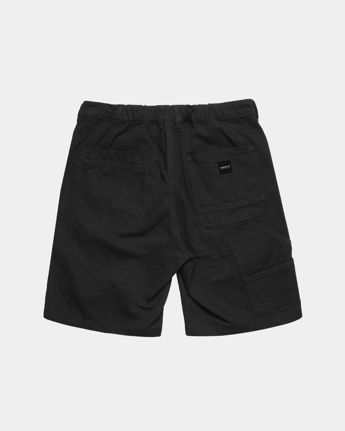 Cargo Canvas Shorts – Black – maritime casual shorts, view 2 – Worldwide Nation