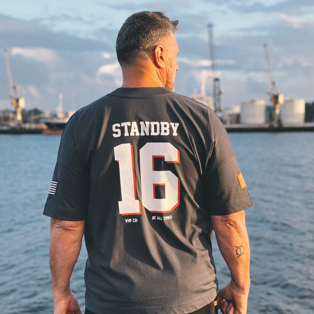 Channel 16 Maritime Oversized T-Shirt | Worldwide Nation