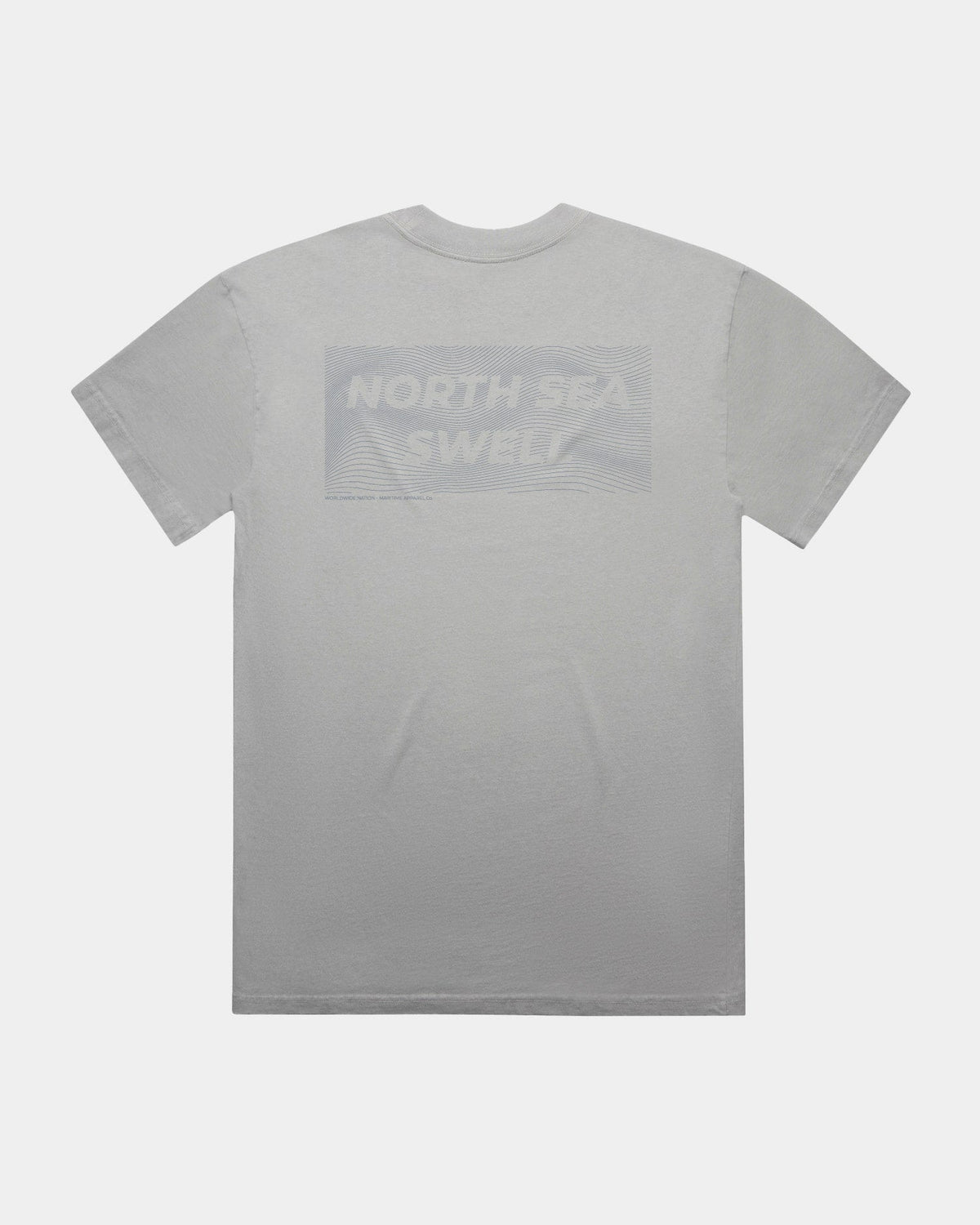 North Sea Swell Heavy T-shirt – heavyweight seafarer t-shirt, view 2 – Worldwide Nation