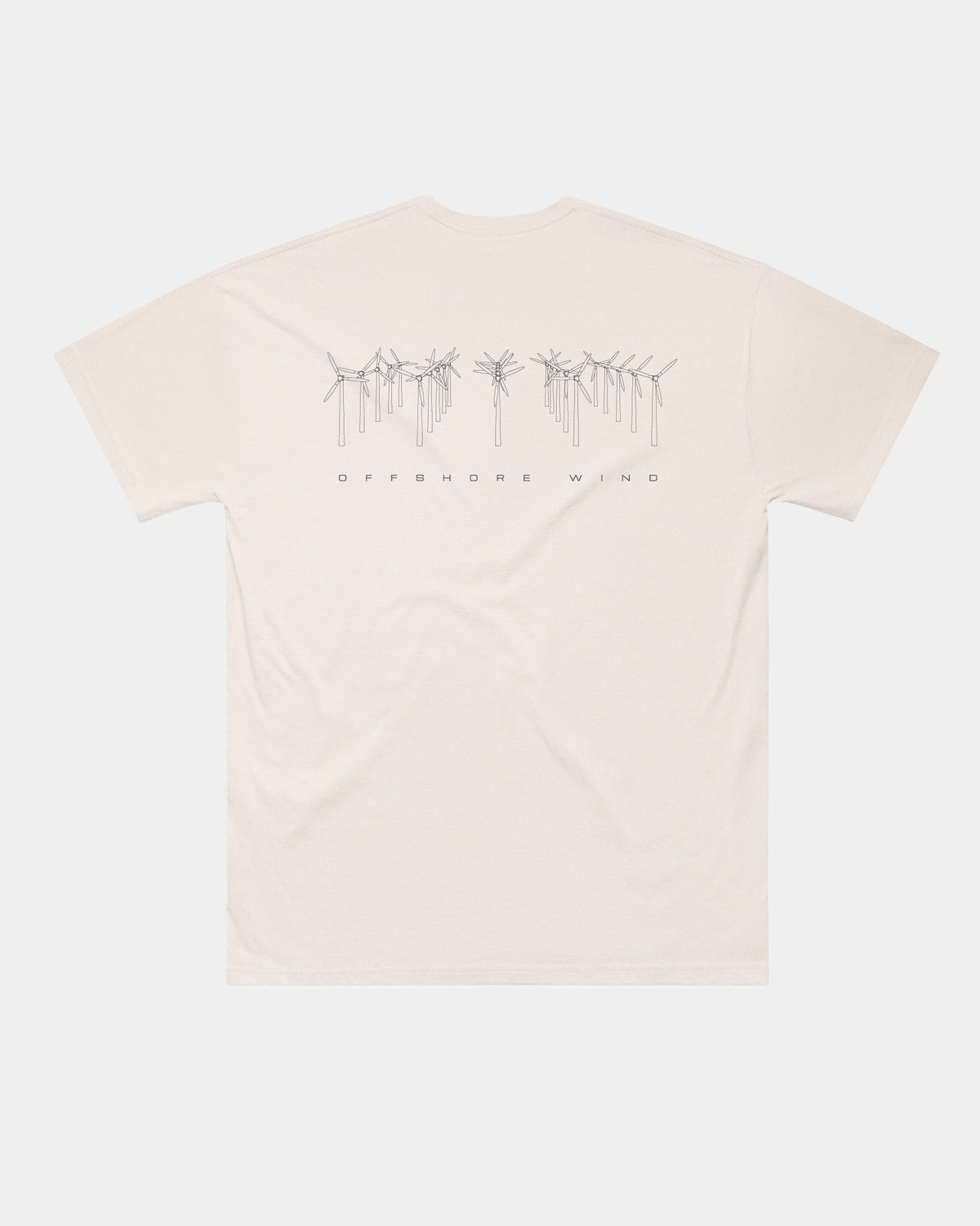 Offshore Wind Heavy T-shirt – Bone – heavyweight seafarer t-shirt, view 2 – Worldwide Nation
