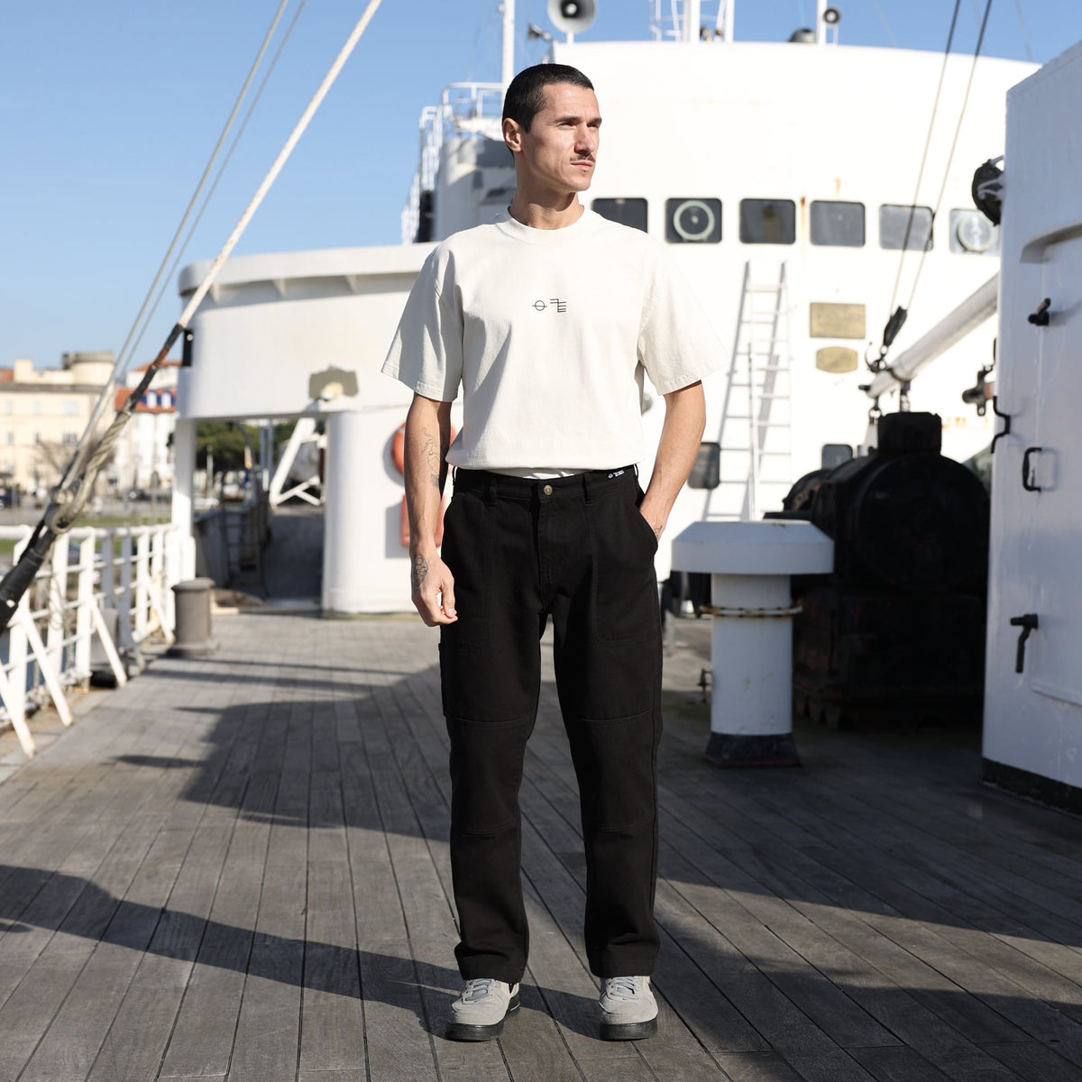 Load Line Heavy Minus T-shirt [-5cm] – heavyweight seafarer t-shirt, view 29 – Worldwide Nation